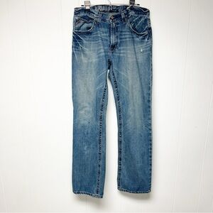 Ariat Men's Classic M4 Low Rise Bootcut Blue Straight Jeans 34/36